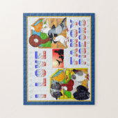 私はファンシーなハトを愛します! ジグソーパズル (縦)