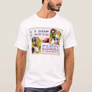私はファンシーなハトを愛します! Tシャツ