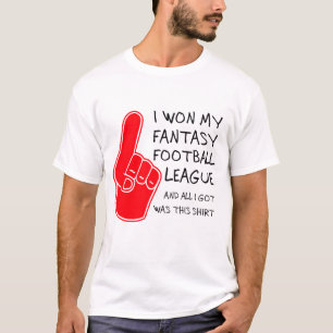 私はファンタジーのフットボールで勝ちました Tシャツ