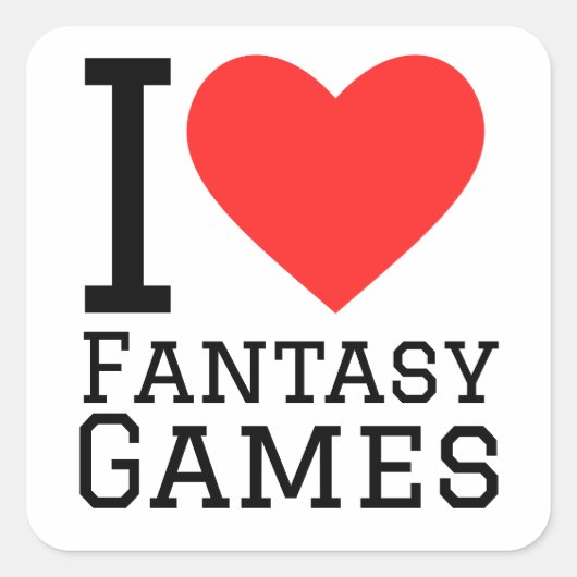 私はファンタジーゲームが大好き スクエアシール (正面)