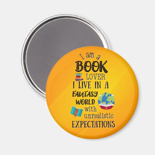 私はファンタジー界の本好きだ マグネット (正面/裏面)
