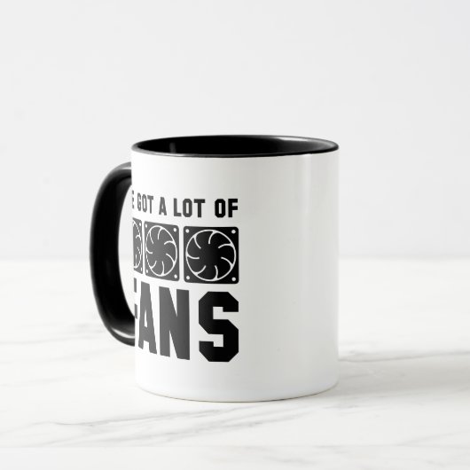 私はファン得のコーヒーマグをたくさん持っている マグカップ (正面左)