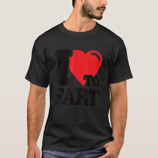 私はファート好き私のハートファートファーター Tシャツ (正面)