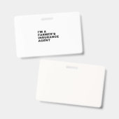 私はファーマー保険のエージェントです バッジ (正面＆裏面)