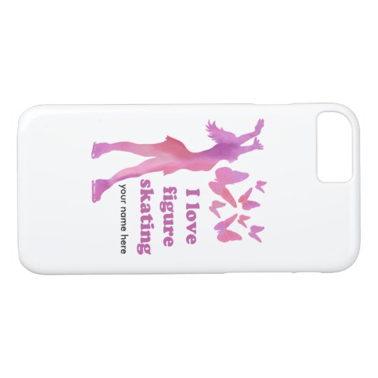 私はフィギュアスケートを愛します Case-Mate iPhoneケース (裏面(横))