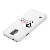 私はフィギュアスケート、雪片及びスケート選手を愛します Case-Mate SAMSUNG GALAXYケース (下部)