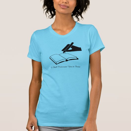 私はフィクションの内臓を抜きます Tシャツ (正面)