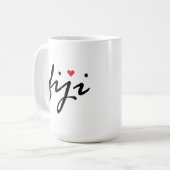 私はフィジーが大好き コーヒーマグカップ (正面左)