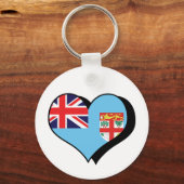 私はフィジーのキーチェーンが大好き キーホルダー (正面)