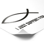 私はフィッシュのシンボルをサポート フォトプリント            (角)