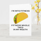 私はフィットネスのタコスにあります カード (黄色い花)