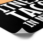 私はフィットネスタコに私の口のジム重量挙げ ポスター (角)