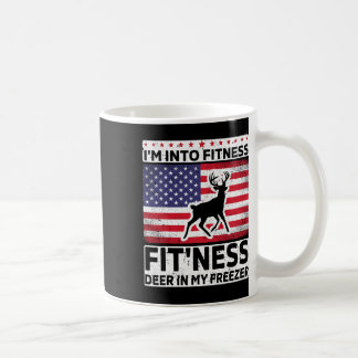 私はフィットネスディアフリーザーおもしろいパパハンターディー コーヒーマグカップ