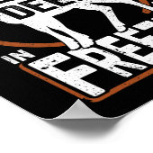 私はフィットネスディアフリーザーおもしろいパパハンターディー ポスター (角)