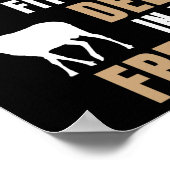 私はフィットネスディアフリーザーおもしろい鹿狩りHに ポスター (角)