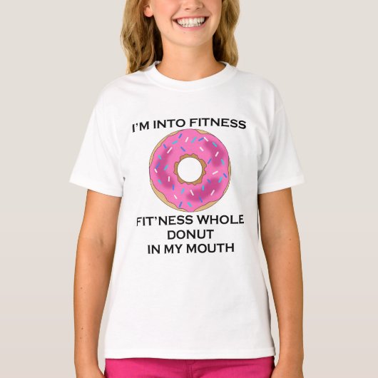私はフィットネスドーナツにあります Tシャツ (正面)