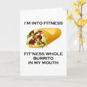 私はフィットネス・ブリトに カード (黄色い花)