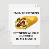 私はフィットネス・ブリトに シーズンポストカード (正面/裏面)