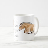 私はフィヨルドの馬のマグを愛します コーヒーマグカップ (正面右)