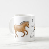 私はフィヨルドの馬のマグを愛します コーヒーマグカップ (正面左)