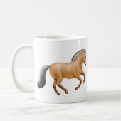 私はフィヨルドの馬のマグを愛します コーヒーマグカップ (左)