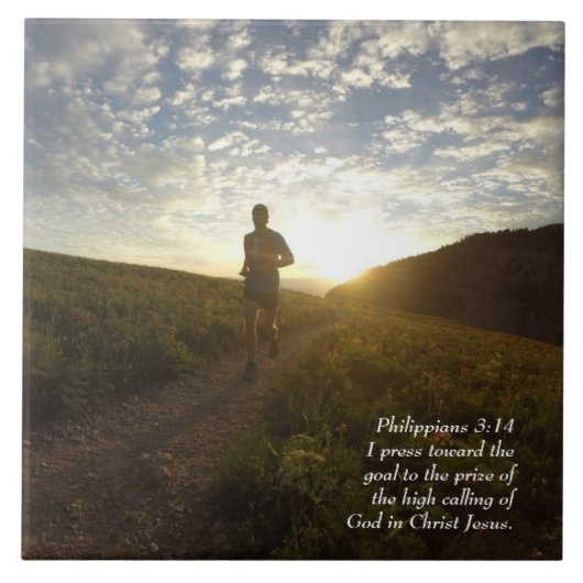 私はフィリピゴールに向かってプレス3:14聖なる書物、 経典 タイル (正面)