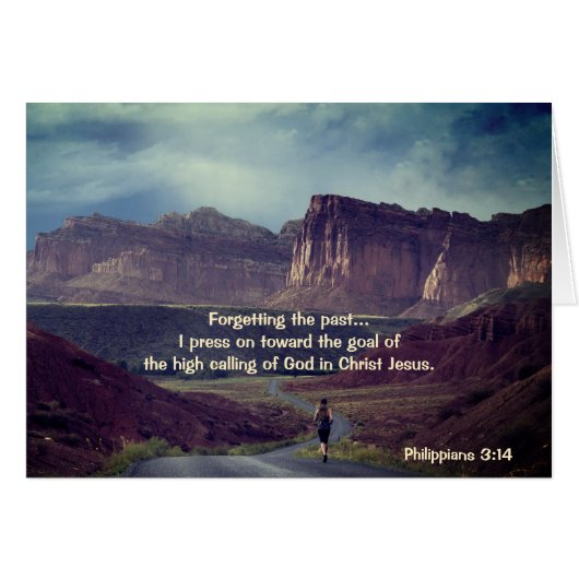 私はフィリピゴール3:14カードに向かって押す (正面横)