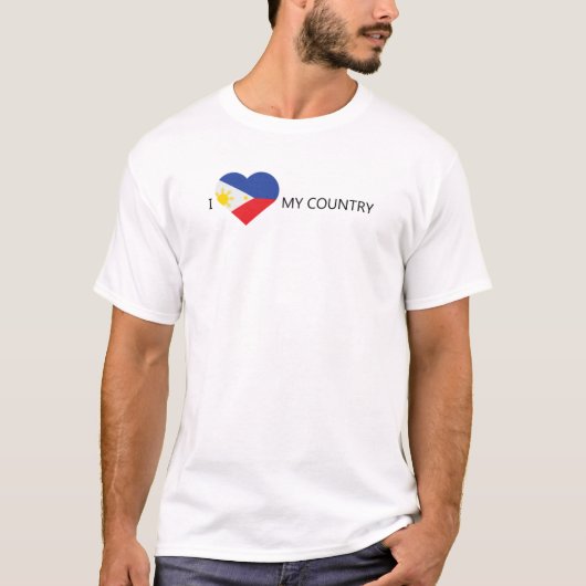 私はフィリピンが大好き Tシャツ (正面)