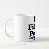私はフィリピンの人々を愛します コーヒーマグカップ (左)