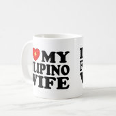 私はフィリピンの妻を愛している コーヒーマグカップ (正面左)