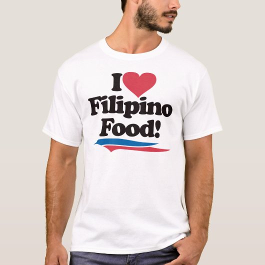 私はフィリピンの食糧を愛します Tシャツ (正面)