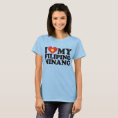 私はフィリピン人のニナンが大好き Tシャツ (正面フル)