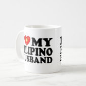 私はフィリピン人の夫を愛している コーヒーマグカップ (正面左)