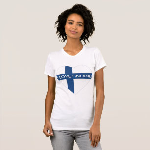 私はフィンランドのハートを愛します Tシャツ