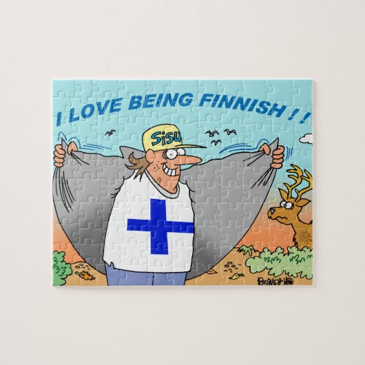 私はフィンランドの漫画のジグソーパズルであることを愛します ジグソーパズル (横)