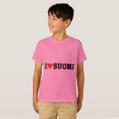 私はフィンランドを愛します Tシャツ (正面フル)