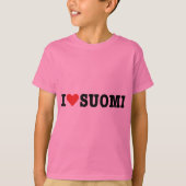 私はフィンランドを愛します Tシャツ (正面)