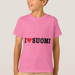 私はフィンランドを愛します Tシャツ