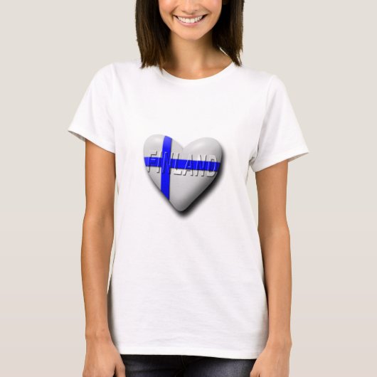 私はフィンランドを愛します Tシャツ (正面)