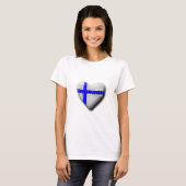 私はフィンランドを愛します Tシャツ (正面フル)