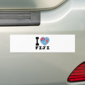 私はフィージーを愛します バンパーステッカー (車上)