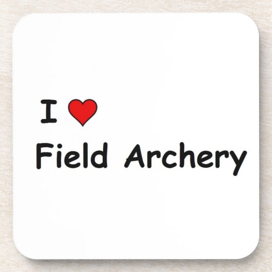 私はフィールドアーチェリーが大好き コースター (正面)