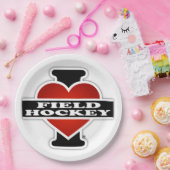 私はフィールドホッケーを愛します ペーパープレート (パーティー)