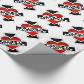 私はフィールドホッケーを愛します ラッピングペーパー (角)