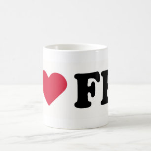 私はフェズを愛します コーヒーマグカップ