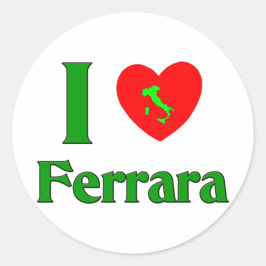 私はフェラーライタリアが大好き ラウンドシール (正面)
