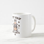 私はフェレットが好きだいい? コーヒーマグカップ (正面右)
