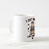 私はフェレットが好きだいい? コーヒーマグカップ (正面左)