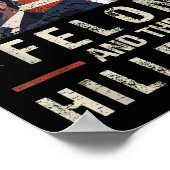 私はフェロンとヒルビリー2024トランプに投票した ポスター (角)