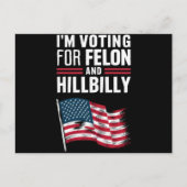 私はフェロンとヒルビリー2024プロの投票をしている ポストカード (正面)